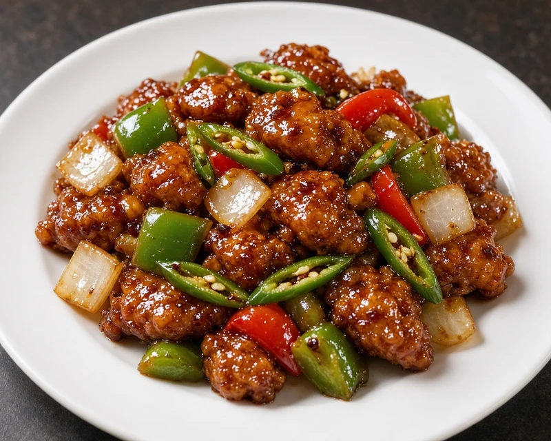 Chilli Chicken from the Indo-Chinese fusion menu at Darbar Restaurant Regina on Victoria Avenue