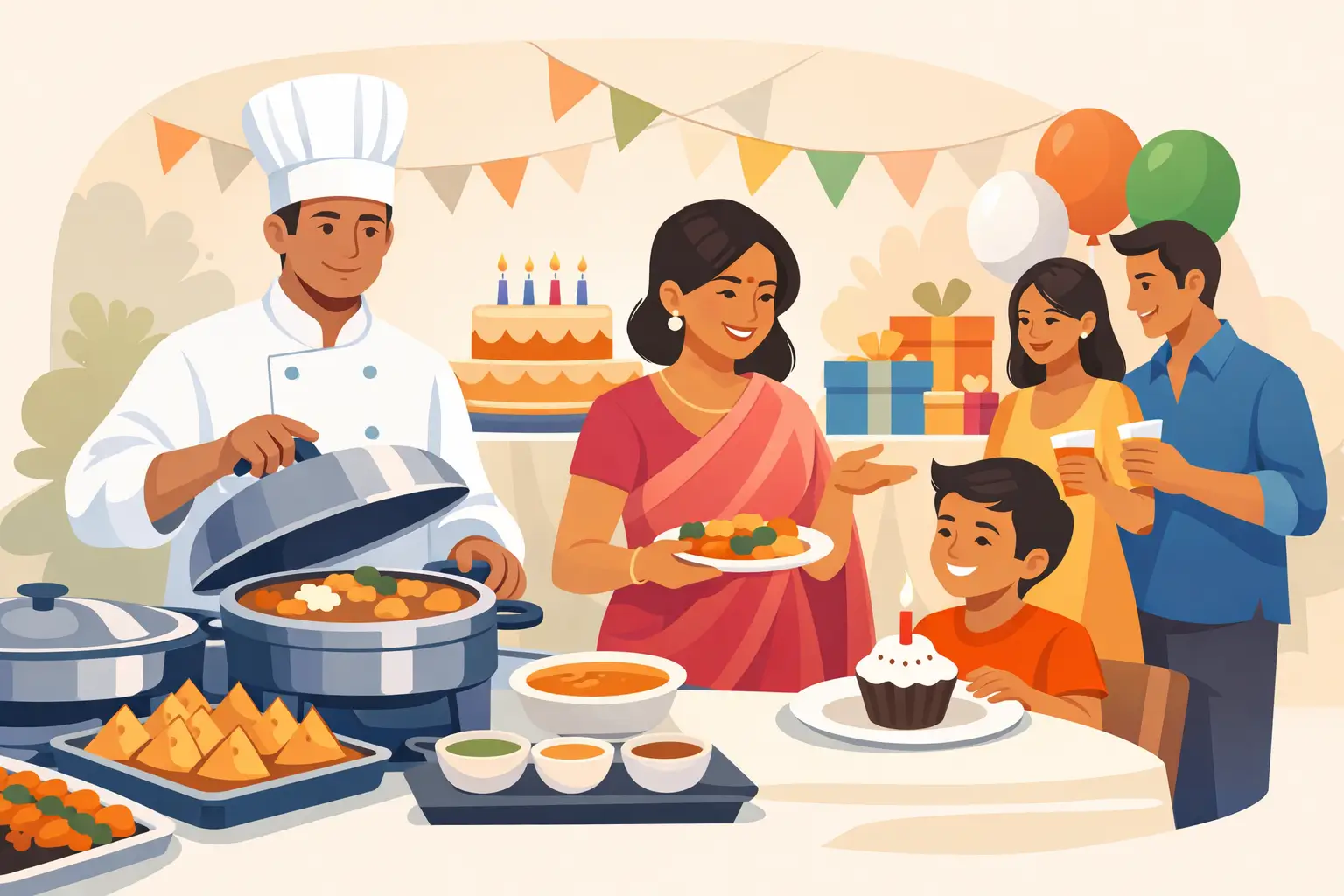 Indian Catering for Birthday Parties That Delights