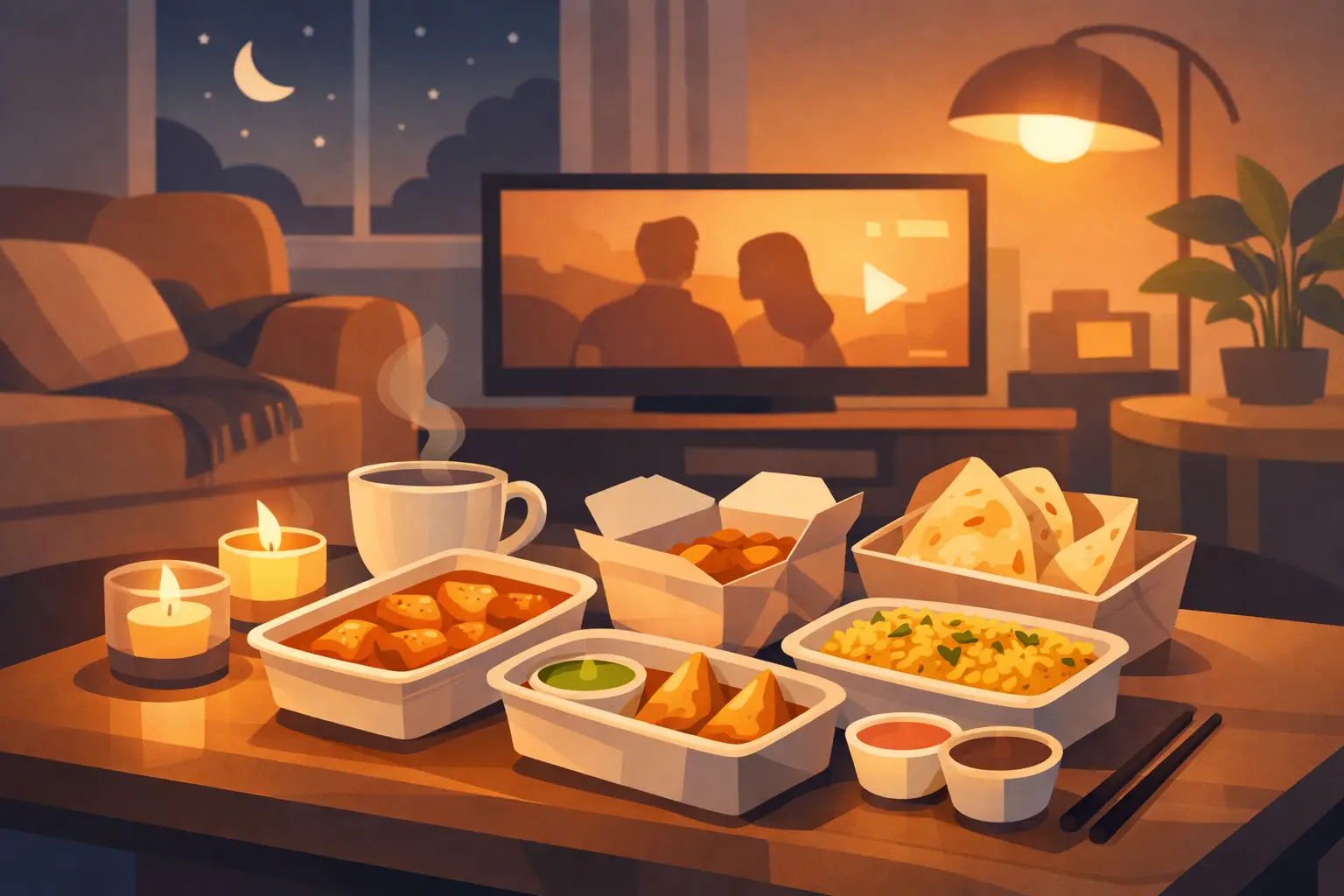 Indian Takeout Warman for a Better Night In
